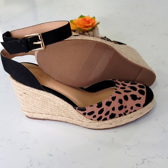 All Seasons Spots Espadrille Wedges - Picture 1 of 3